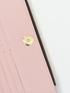 LOUIS VUITTON x Pink, Brown Monogram Wallet