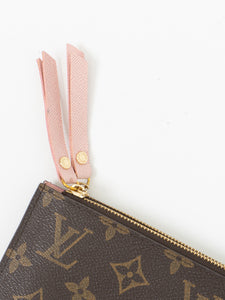 LOUIS VUITTON x Pink, Brown Monogram Wallet