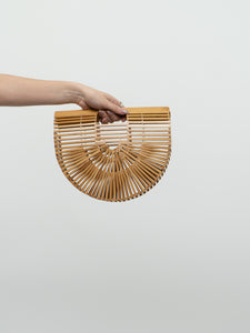 Vintage x CULT GAIA Inspired Wood Handbag