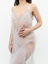 Load image into Gallery viewer, ANTHROPOLOGIE x Lilac Sheer Dotted Dress (M)