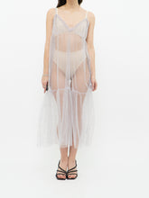 Load image into Gallery viewer, ANTHROPOLOGIE x Lilac Sheer Dotted Dress (M)