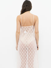 Load image into Gallery viewer, Vintage x Sheer Pink Lace Maxi Dress (M, L)