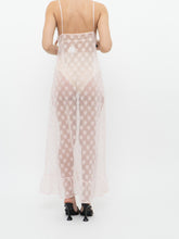 Load image into Gallery viewer, Vintage x Sheer Pink Lace Maxi Dress (M, L)