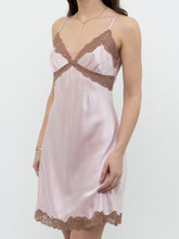 Load image into Gallery viewer, Vintage x Baby Pink, Brown Silk Slip Dress (M)