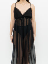 Load image into Gallery viewer, LA SENZA x Deadstock Black Slip Dress (XS, S)