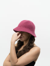 Load image into Gallery viewer, Vintage x Raspberry Pink Angora Bucket Hat