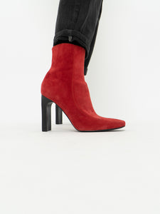 Vintage x Marc Fisher Red Suede Boot (8)