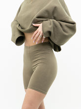 Load image into Gallery viewer, SKIMS x Olive Green Biker Shorts (XS)