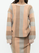 Load image into Gallery viewer, Modern x Orange Patterned Cozy Knit Set (XS-M)