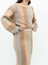 Load image into Gallery viewer, Modern x Orange Patterned Cozy Knit Set (XS-M)