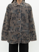 Load image into Gallery viewer, Vintage x WOOLRICH Lined Sheep Pattern Fleece (L)