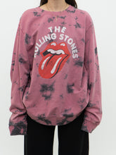 Load image into Gallery viewer, ROLLING STONES x Pink Tye Dye Crewneck (XL)