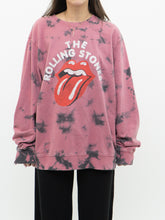 Load image into Gallery viewer, ROLLING STONES x Pink Tye Dye Crewneck (XL)