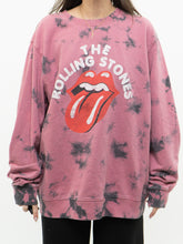 Load image into Gallery viewer, ROLLING STONES x Pink Tye Dye Crewneck (XL)