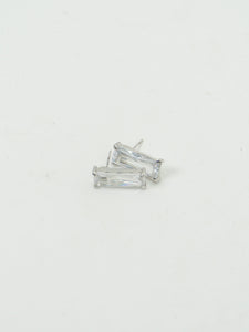 Vintage x Baguette Rhinestone Stud Earrings