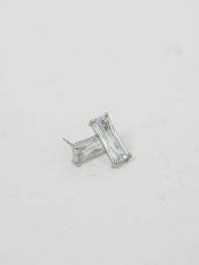 Vintage x Baguette Rhinestone Stud Earrings