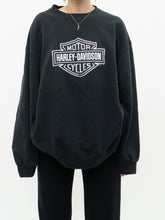 Load image into Gallery viewer, HARLEY DAVIDSON x Black Faded Rocky&#39;s Harley Black Crew (XS-XL)