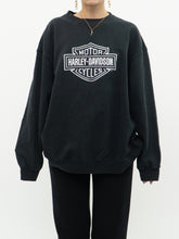 Load image into Gallery viewer, HARLEY DAVIDSON x Black Faded Rocky&#39;s Harley Black Crew (XS-XL)