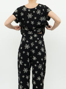 Vintage x Black & White Floral Set (M, L)