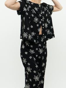 Vintage x Black & White Floral Set (M, L)