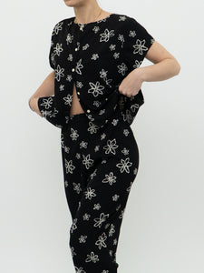 Vintage x Black & White Floral Set (M, L)