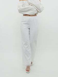 Vintage x Made in Canada x CLEO White Linen Pants (XS, S)