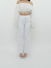 Load image into Gallery viewer, Vintage x Made in Canada x CLEO White Linen Pants (XS, S)