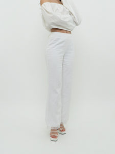 Vintage x Made in Canada x CLEO White Linen Pants (XS, S)