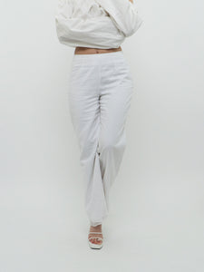 Vintage x Made in Canada x CLEO White Linen Pants (XS, S)