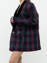 Load image into Gallery viewer, Vintage x Made in Canada x Pink, Navy &amp; Black Houndstooth, Wool Blazer (M-XL)