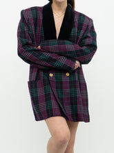 Load image into Gallery viewer, Vintage x Made in Canada x Pink, Navy &amp; Black Houndstooth, Wool Blazer (M-XL)