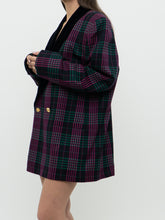 Load image into Gallery viewer, Vintage x Made in Canada x Pink, Navy &amp; Black Houndstooth, Wool Blazer (M-XL)