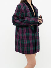 Load image into Gallery viewer, Vintage x Made in Canada x Pink, Navy &amp; Black Houndstooth, Wool Blazer (M-XL)