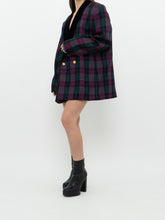 Load image into Gallery viewer, Vintage x Made in Canada x Pink, Navy &amp; Black Houndstooth, Wool Blazer (M-XL)