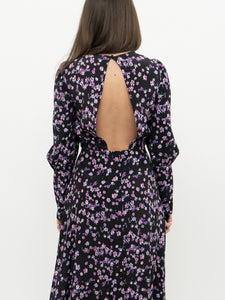 HM x Black Floral Maxi Dress (M)