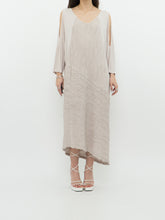 Load image into Gallery viewer, Vintage x Taupe Cozy Cotton Off-Shoulder Dress (S-L)