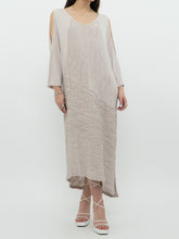 Load image into Gallery viewer, Vintage x Taupe Cozy Cotton Off-Shoulder Dress (S-L)