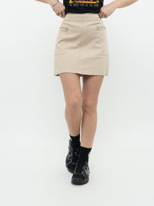 Vintage x Made in Hong Kong x KENNETH COLE Beige Cargo Skirt (S, M)