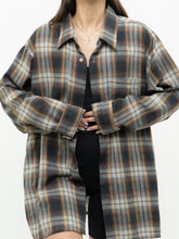 Load image into Gallery viewer, Vintsge x Soft Brown Plaid Button Up (S-XXL)