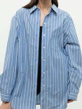 Load image into Gallery viewer, Vintage x Light Blue Pin Stripe Button Up (S-XL)