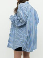 Load image into Gallery viewer, Vintage x Light Blue Pin Stripe Button Up (S-XL)