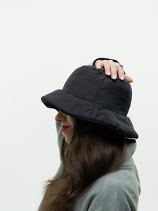 Modern x Insulated Black Bucket Hat (O/S)