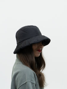 Modern x Insulated Black Bucket Hat (O/S)
