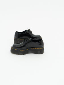 DOC MARTENS x Deadstock x Glossy Leopard Platform Loafers (5 M, 6 W)