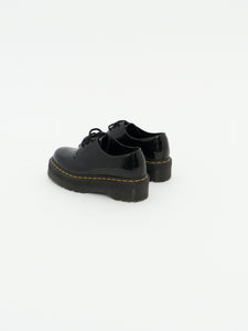 DOC MARTENS x Deadstock x Glossy Leopard Platform Loafers (5 M, 6 W)