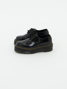 DOC MARTENS x Deadstock x Glossy Leopard Platform Loafers (5 M, 6 W)