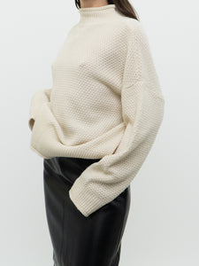 Modern x Cream Knit Mockneck Sweater (XS-XL)