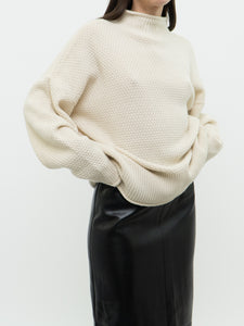 Modern x Cream Knit Mockneck Sweater (XS-XL)