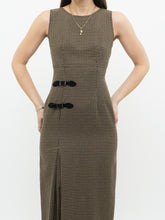 Load image into Gallery viewer, Vintage x Made in Canada x BEECHERS BROOK Beige &amp; Brown Plaid Dress