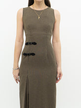 Load image into Gallery viewer, Vintage x Made in Canada x BEECHERS BROOK Beige &amp; Brown Plaid Dress